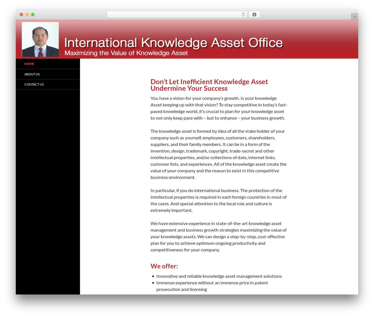 Knowledge Asset WordPress theme - knowledgeasset.com