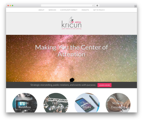 Nectar top WordPress theme - kricunmedia.com