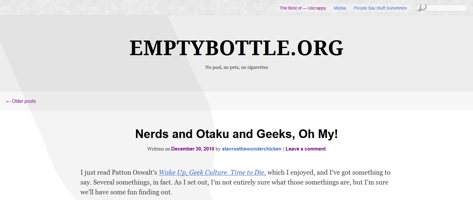 Theme WordPress Emptybottle version 7 Theme WordPress Emptybottle version 7