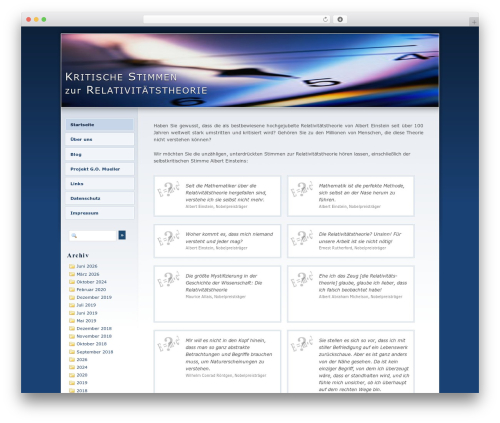 Theme WordPress gfwp - kritik-relativitaetstheorie.de