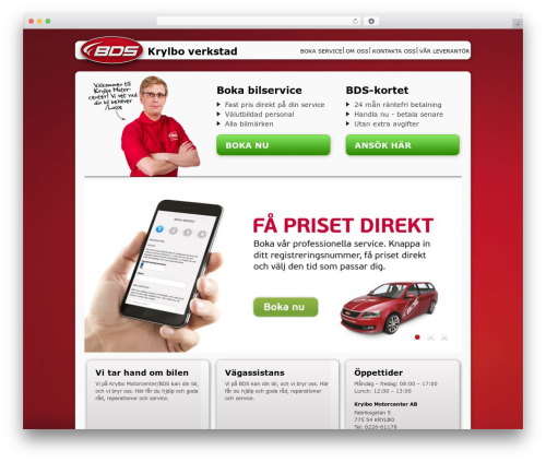 WordPress theme BDS local - krylbomotorcenter.se