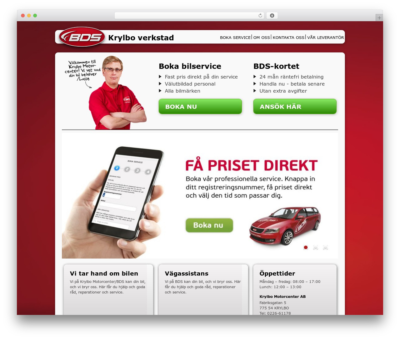 WordPress theme BDS local - krylbomotorcenter.se