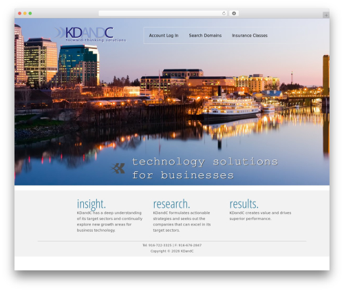 WordPress theme Catalyst - kdandc.com