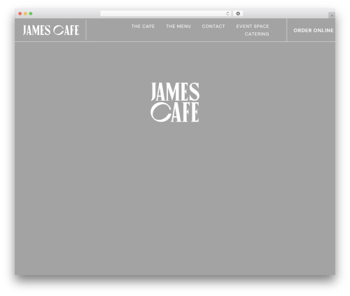 WordPress theme Divi - thejamescafe.com