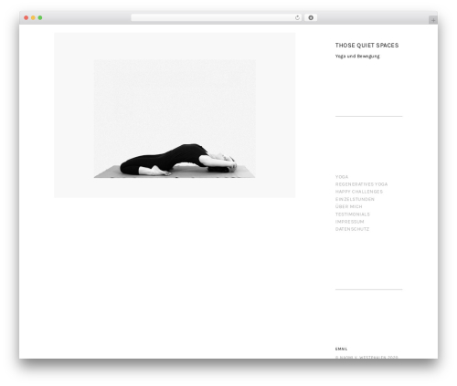 WP theme Kathy - those-quiet-spaces.com