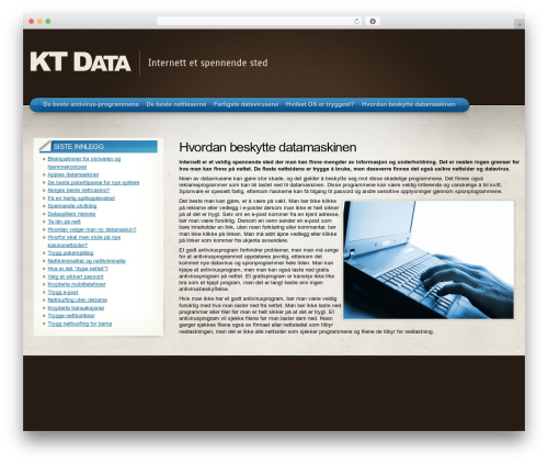 Arclite WordPress theme - ktdata.org
