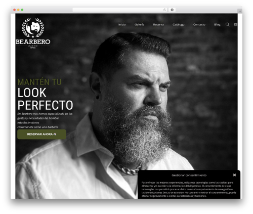 Barber theme WordPress - bearbero.com