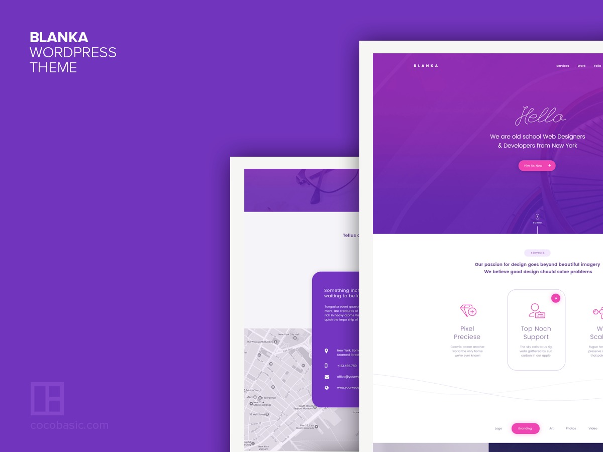 Blanka WP WordPress theme by CocoBasic