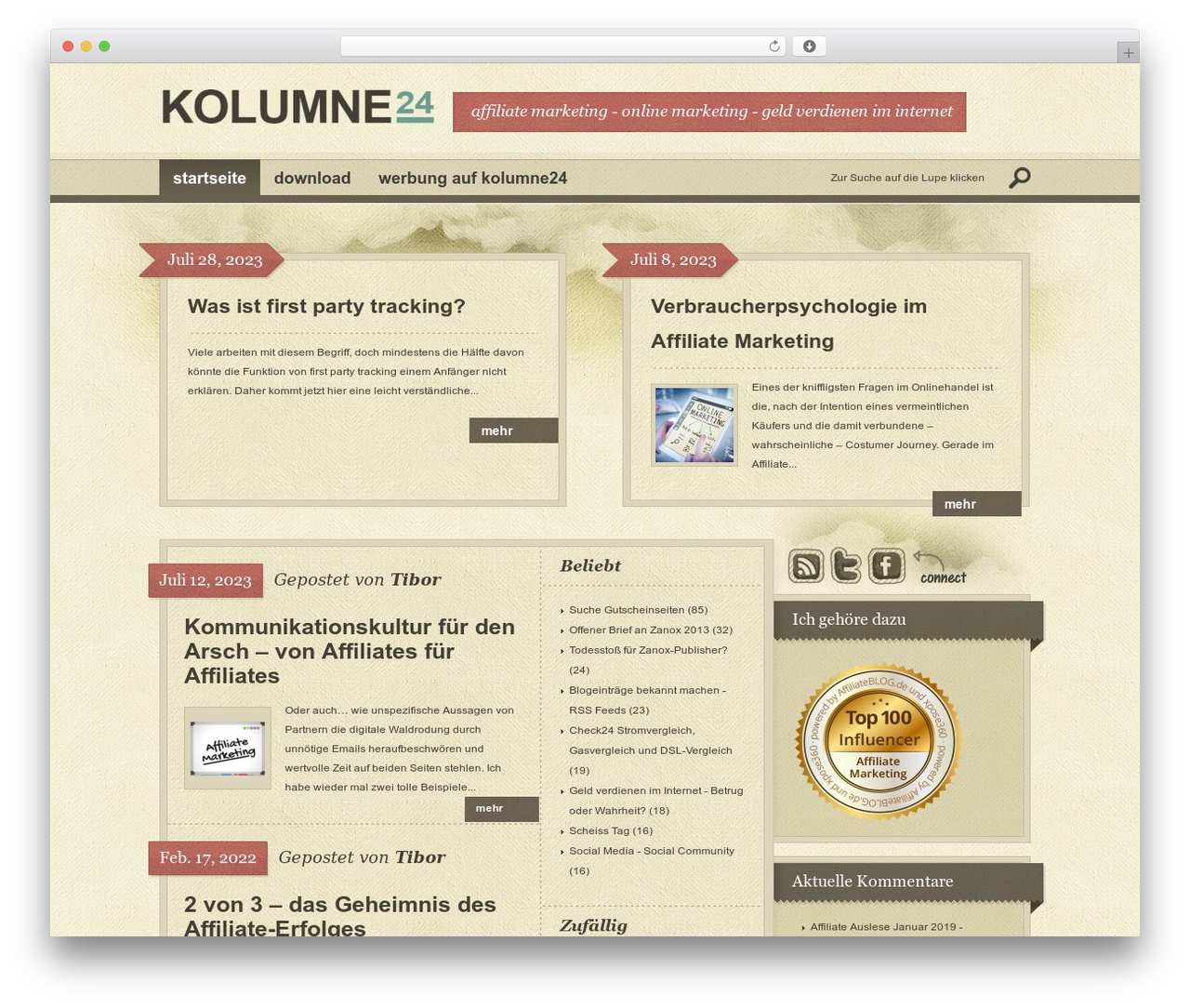 Bold WordPress theme design - kolumne24.de Bold WordPress theme design - kolumne24.de