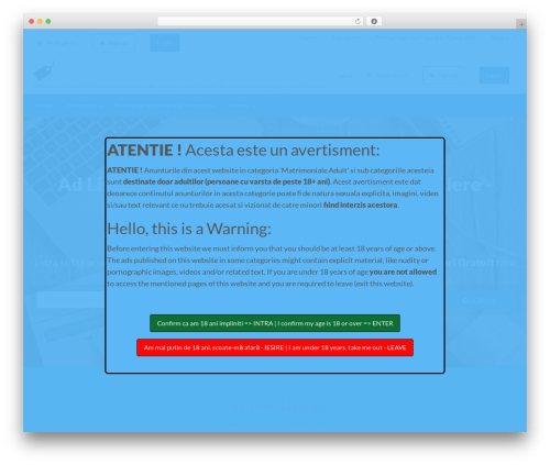 ClassiPress theme WordPress - anuntuldirect.ro