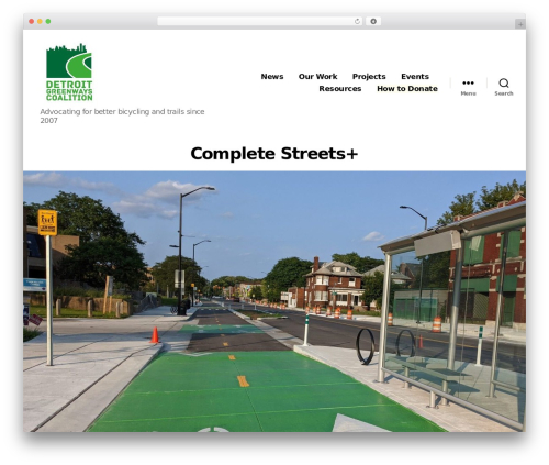 Detroit Greenways theme WordPress - detroitgreenways.org/complete-streets