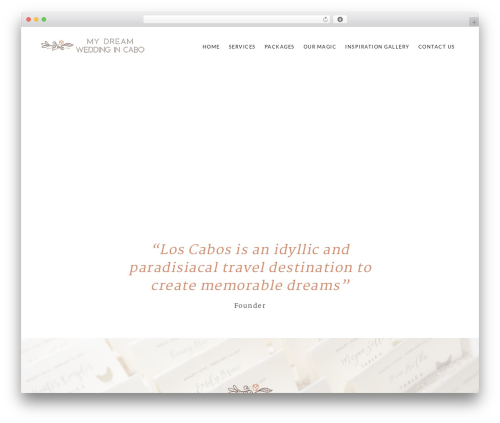 Gutenberg Starter WordPress Theme WordPress wedding theme - mydreamweddingincabo.com