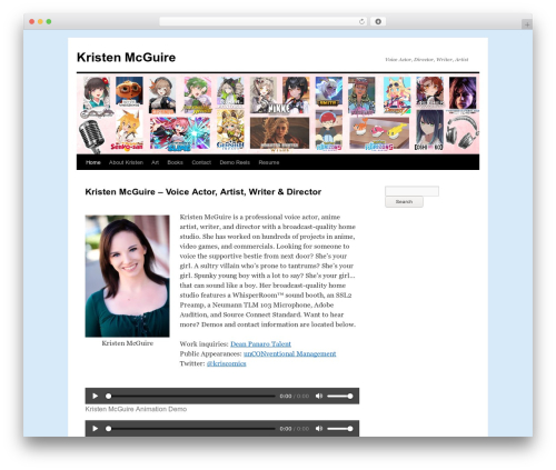 Kris Comis theme WordPress - kriscomics.com