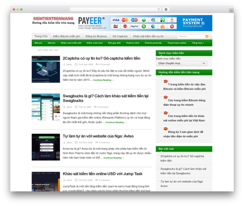 Resizable theme WordPress - kiemtientrenmang.vn
