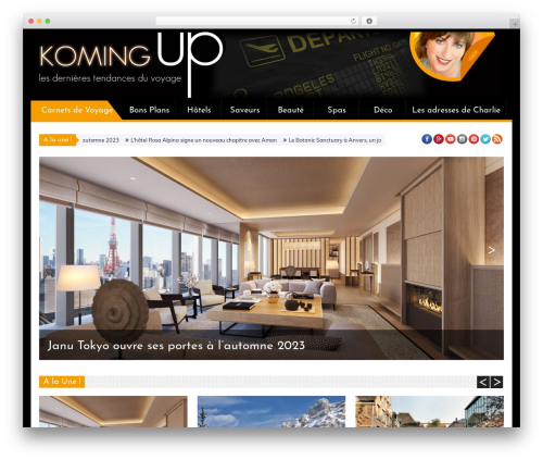 Saladmag theme WordPress - komingup.com