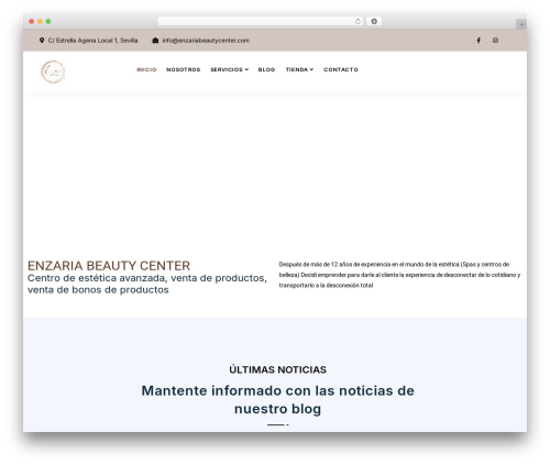 TANDA theme WordPress - enzariabeautycenter.com