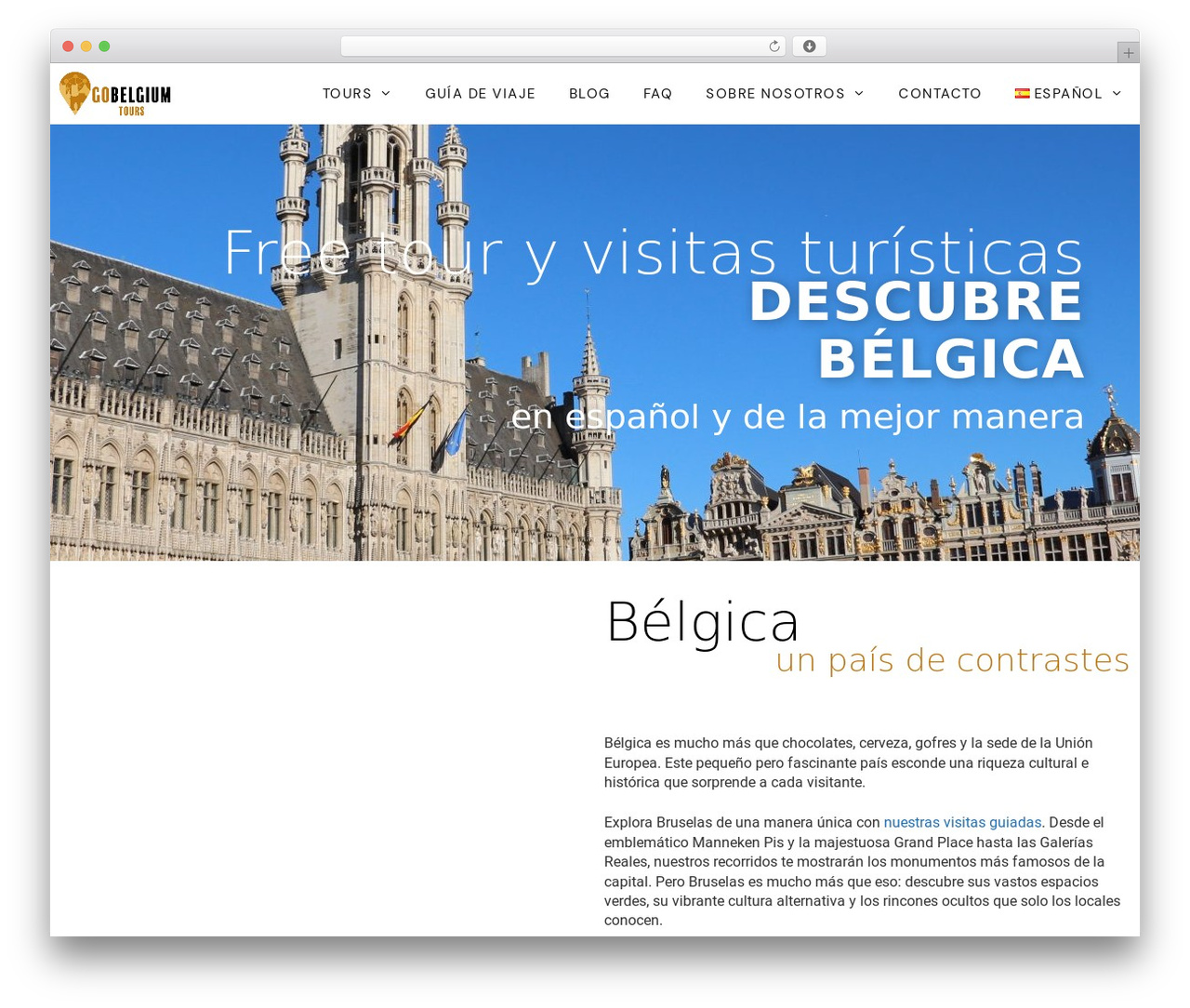 Theme WordPress GeneratePress - gobelgiumtours.com