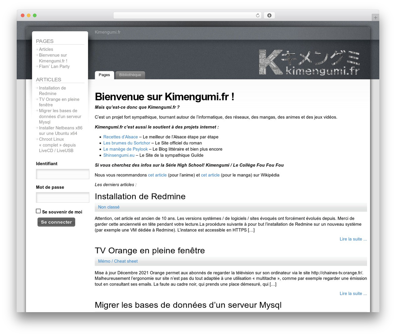 Theme WordPress KimFusion - kimengumi.fr Theme WordPress KimFusion - kimengumi.fr