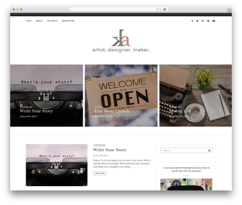 Theme WordPress November Theme - kellyandersonstudio.com