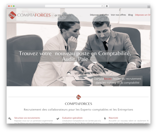 WordPress theme Cherry Framework - comptaforces.fr