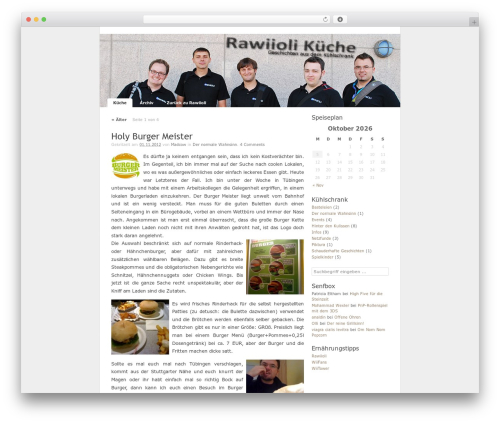 WordPress theme K2 - kueche.rawiioli.de
