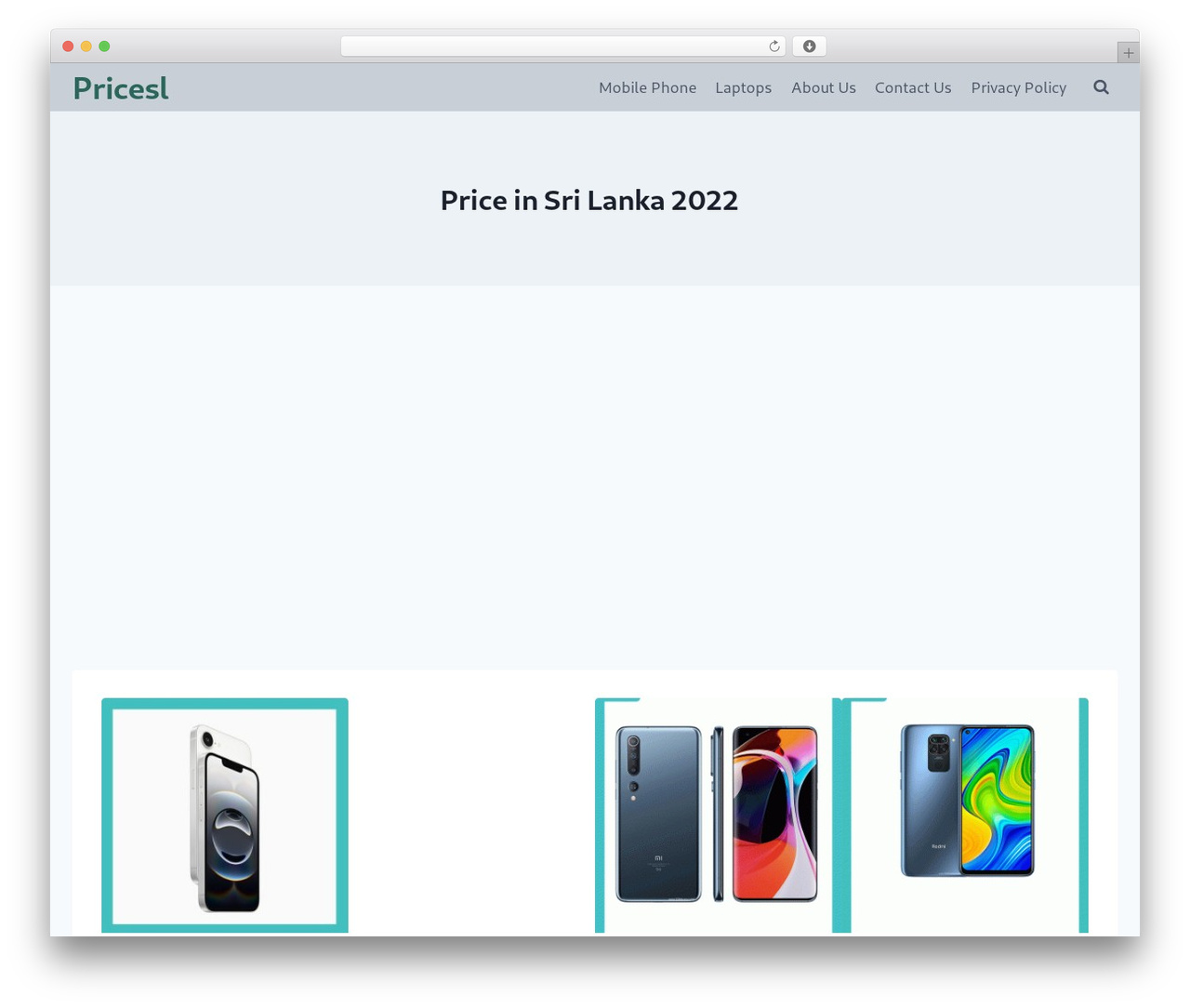 WordPress theme Kadence - pricesl.lk