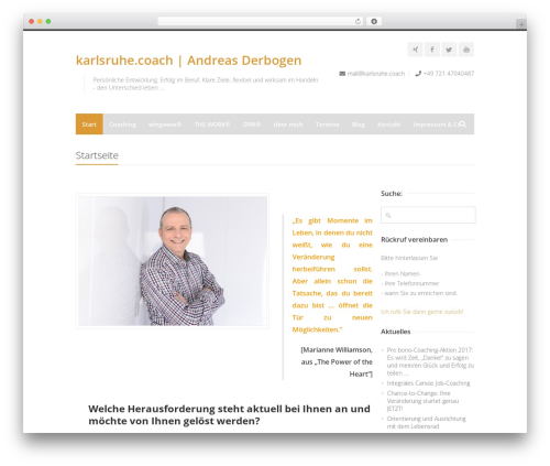 Web font social icons WordPress plugin - karlsruhe.coach
