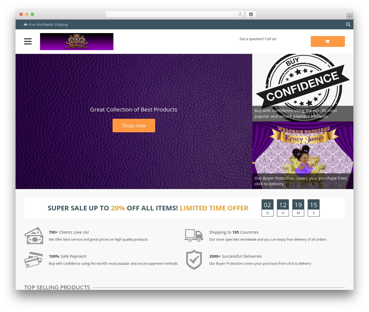 Davinci 2 fashion WordPress theme - richesz.co.uk