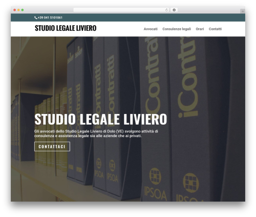 Digital Venice theme WordPress - www.studiolegaleliviero.it