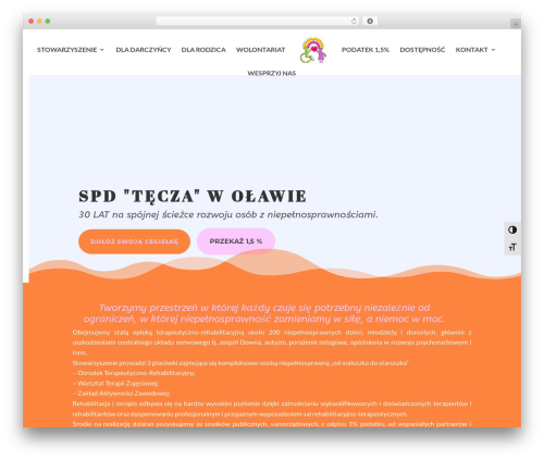 Divi WordPress theme - tecza-olawa.pl
