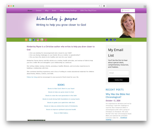 Kimberley WordPress theme - kimberleypayne.com