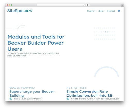 Bt pro WordPress plugin - sitespot.dev