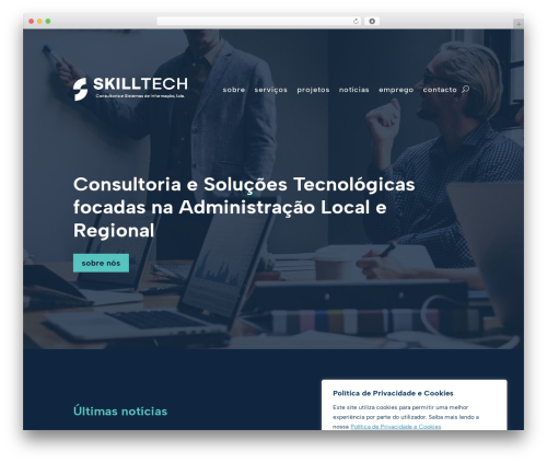 Theme WordPress Codefive Divi Child - skilltech.pt