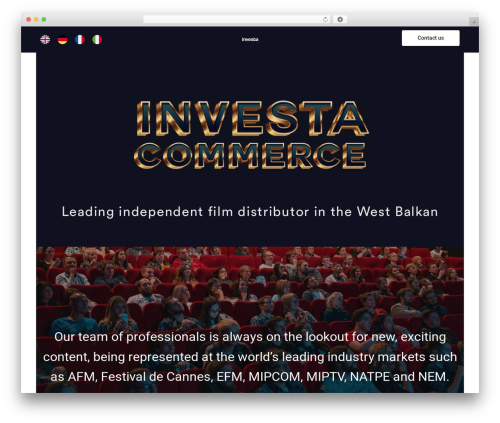Webify top WordPress theme - investacommerceag.ch