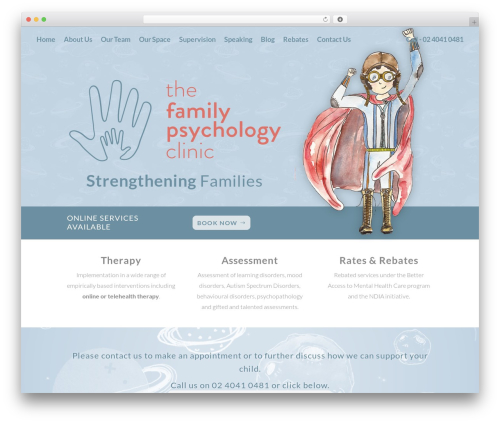 WordPress theme Divi - familypsychologyclinic.com