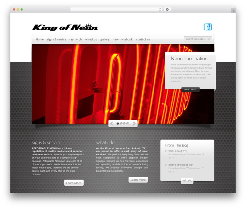 DeepFocus theme WordPress - kingofneon.com