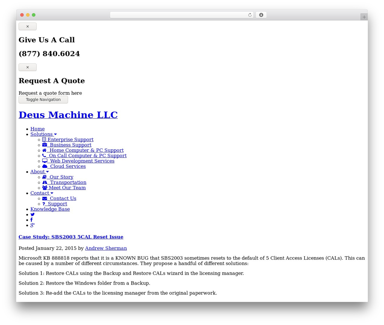 Deus WordPress theme - kb.deusmachine.com Deus WordPress theme - kb.deusmachine.com
