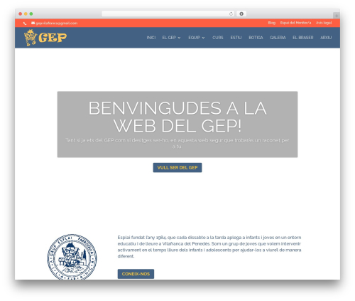 Divi WP theme - gepvilafranca.cat