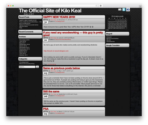 Easel WordPress theme - kilokeal.com