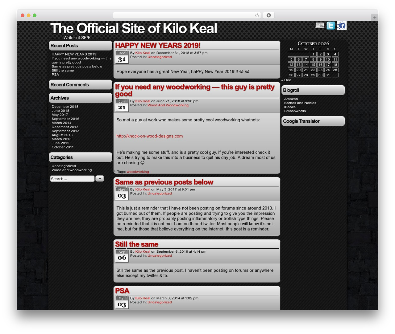 Easel WordPress theme - kilokeal.com