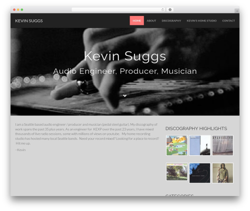 Flat Bootstrap WordPress theme download - kevinsuggs.com