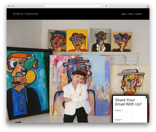 Designthemes portfolio addon WordPress plugin - andresvalenciaart.com