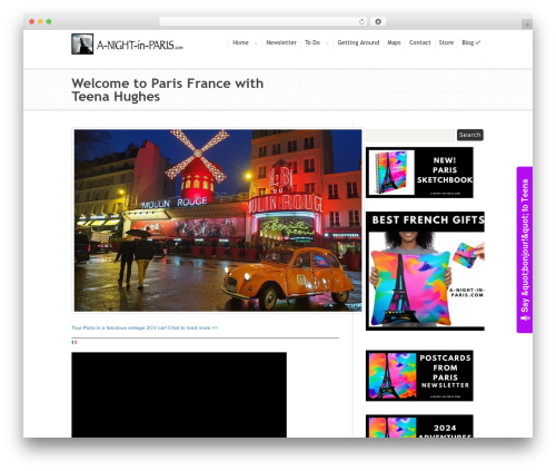 Hyperion WordPress theme - a-night-in-paris.com
