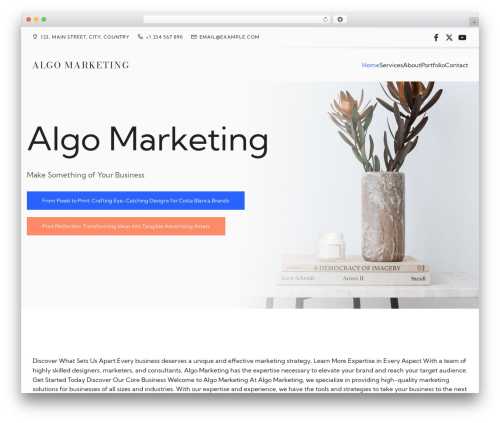 Iris WP WordPress theme - algo-marketing.com