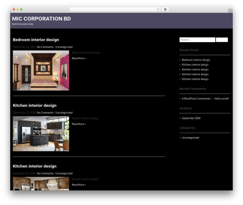 Modular Lite WordPress theme - miccorporationbd.com
