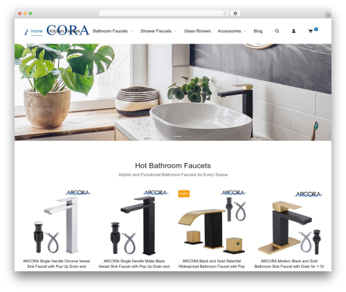 PopShop WordPress ecommerce theme - arcorafaucet.com