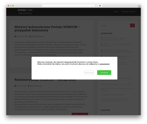 Sparkling WordPress theme - kb.webcon.pl