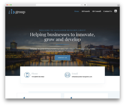 Theme WordPress Divi - alexander-benjamin.com