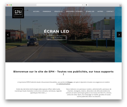 Codeless framework WordPress plugin - eph-publicite.com