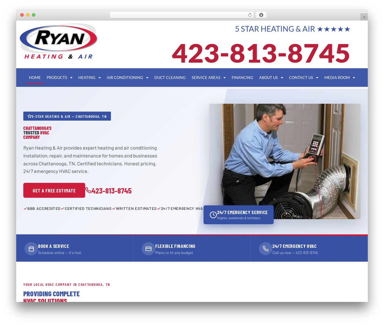 WordPress theme Layers for Elementor - ryanheatingair.com